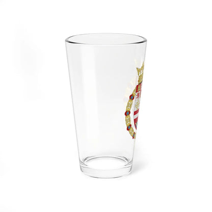 Coat of Arms of Philip II of Spain as Monarch of Naples and Sicily (Italy) (Coat of Arms) Pint Glass 16oz - Go Mug Yourself