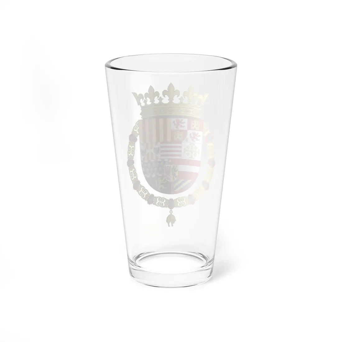 Coat of Arms of Philip II of Spain as Monarch of Naples and Sicily (Italy) (Coat of Arms) Pint Glass 16oz - Go Mug Yourself