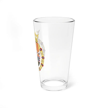 Coat of Arms of Philip II of Spain as Monarch of Naples and Sicily (Italy) (Coat of Arms) Pint Glass 16oz - Go Mug Yourself