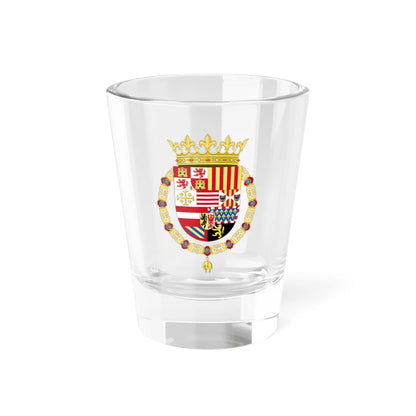 Coat of Arms of Philip II of Spain as Monarch of Naples and Sicily (Italy) (Coat of Arms) Shot Glass 1.5oz 1.5oz - Go Mug Yourself