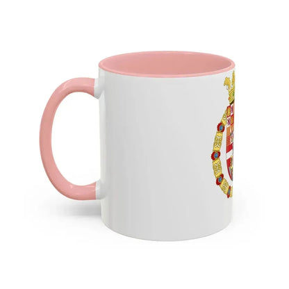 Coat of Arms of Philip II of Spain, English King Consort-Spanish Variant (1556-1558) - Accent Coffee Mug - Go Mug Yourself