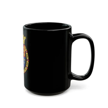 Coat of Arms of Philip II of Spain, English King Consort-Spanish Variant (1556-1558) - Black Coffee Mug - Go Mug Yourself