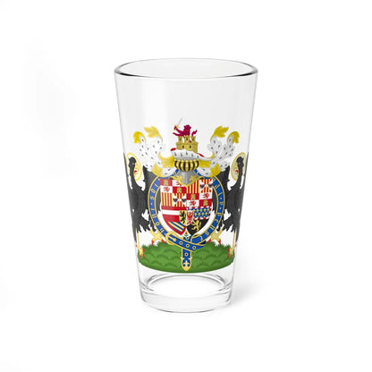 Coat of Arms of Philip II of Spain Order of the Garter (England) (Coat of Arms) Pint Glass 16oz - Go Mug Yourself