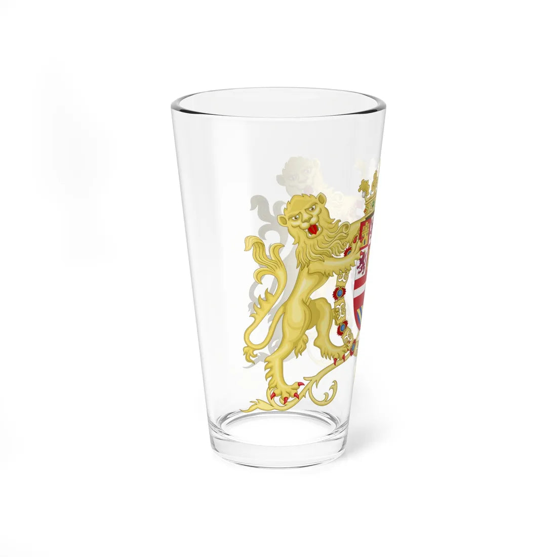 Coat of Arms of Philip II of Spain with Supporters 1558-1580 (Spain) (Coat of Arms) Pint Glass 16oz - Go Mug Yourself
