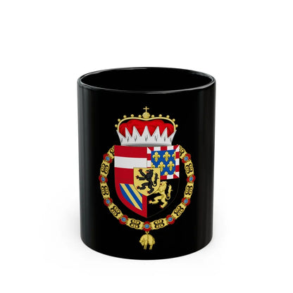 Coat of Arms of Philip IV of Burgundy - Black Coffee Mug-11oz-Go Mug Yourself