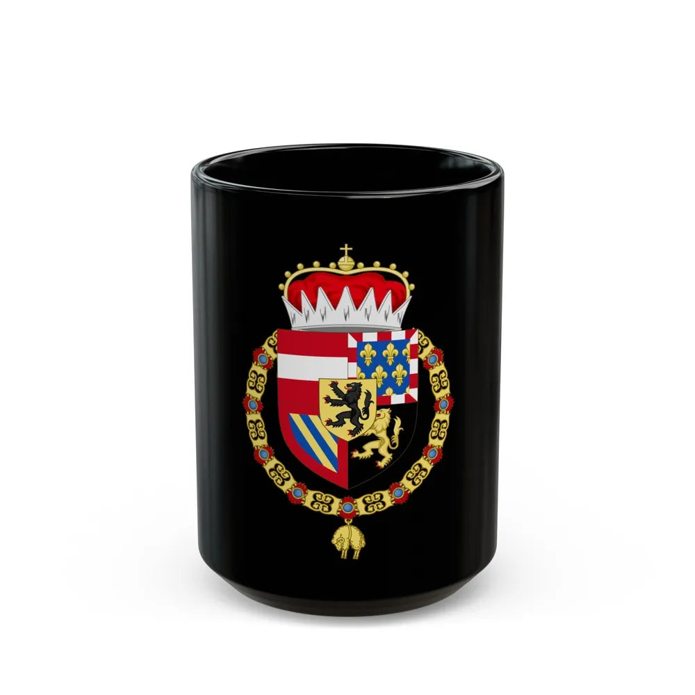 Coat of Arms of Philip IV of Burgundy - Black Coffee Mug-15oz-Go Mug Yourself