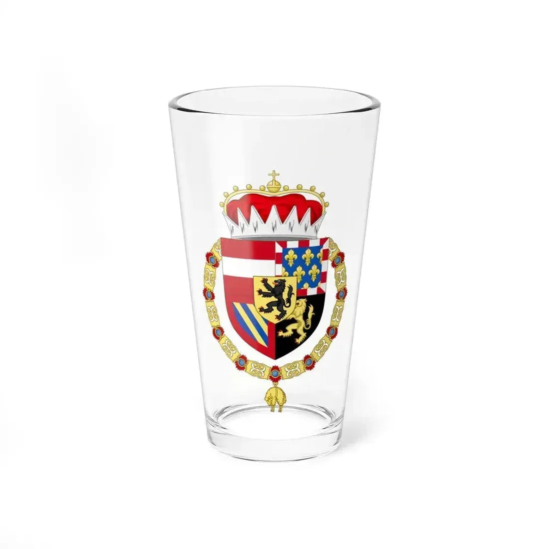 Coat of Arms of Philip IV of Burgundy - Pint Glass 16oz 16oz - Go Mug Yourself