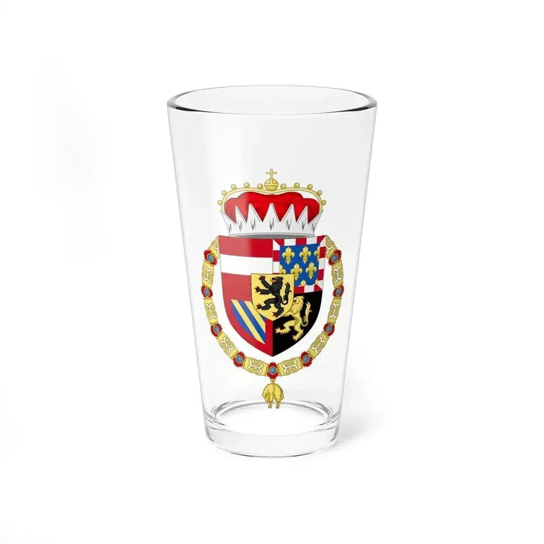 Coat of Arms of Philip IV of Burgundy - Pint Glass 16oz - Go Mug Yourself