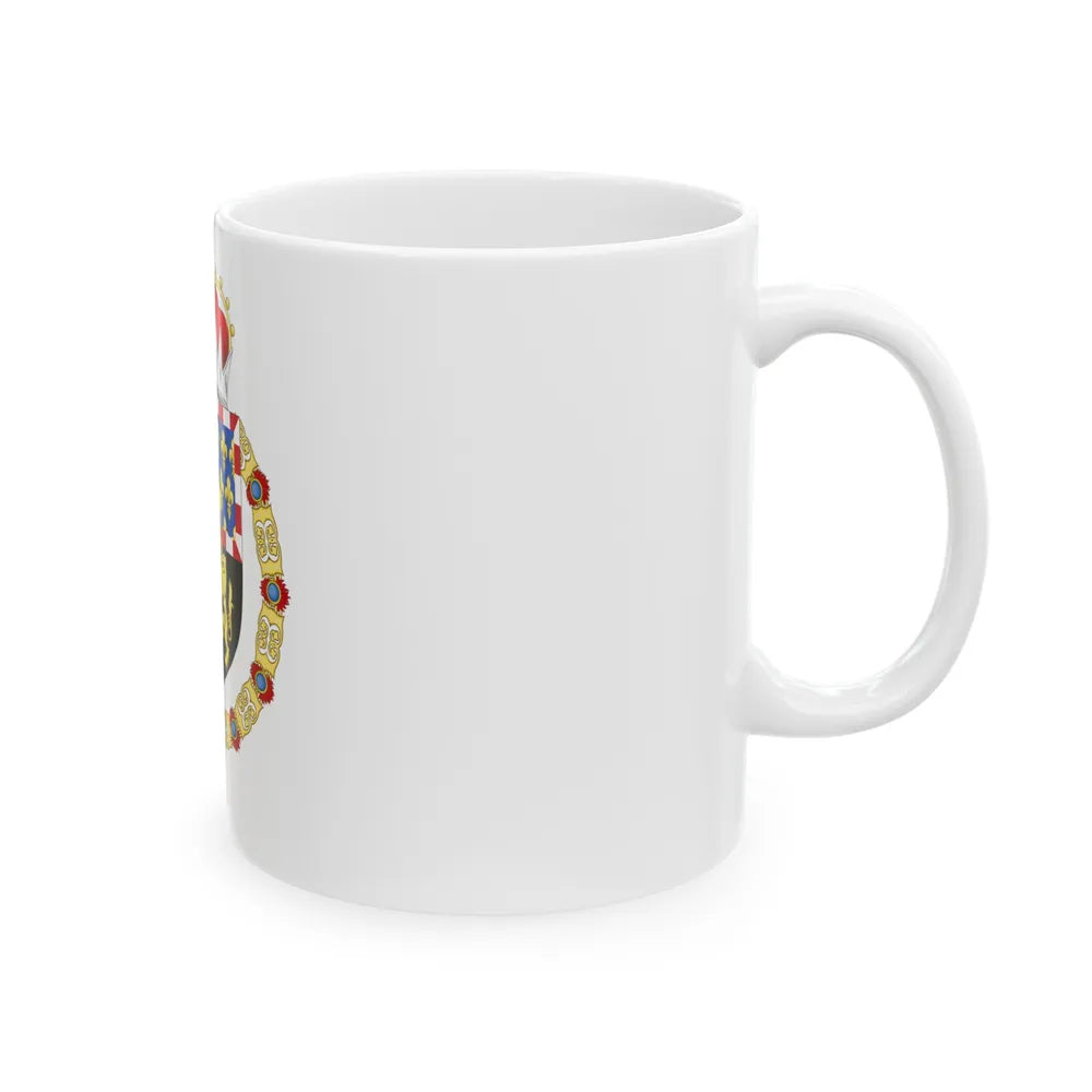 Coat of Arms of Philip IV of Burgundy - White Coffee Mug-Go Mug Yourself