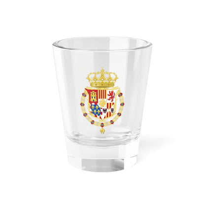 Coat of Arms of Philip V of Spain as Monarch of Naples (Italy) (Coat of Arms) Shot Glass 1.5oz 1.5oz - Go Mug Yourself