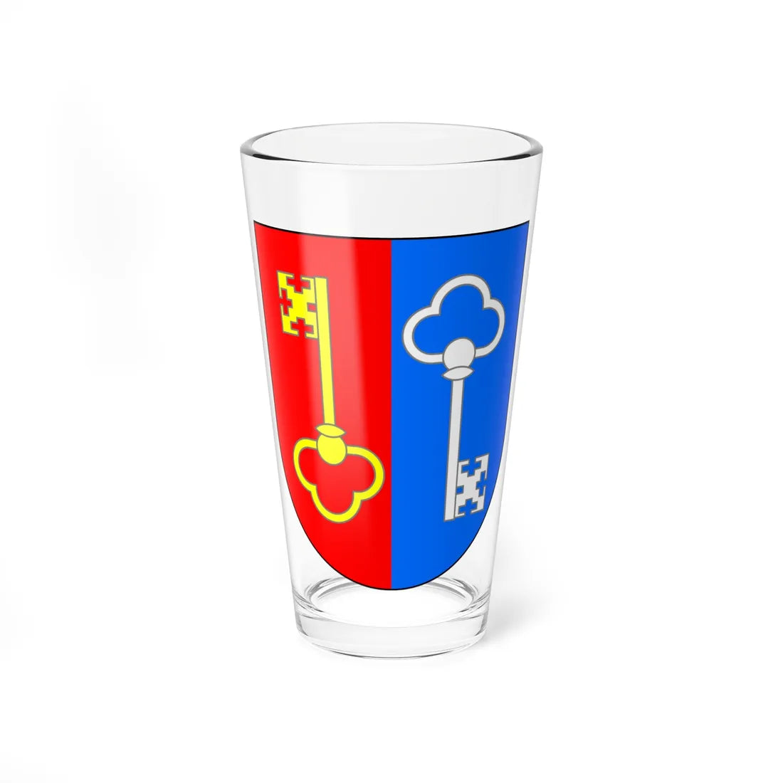 Coat of Arms of Pietrykaŭ Belarus (Belarus) (Coat of Arms) Pint Glass 16oz 16oz - Go Mug Yourself