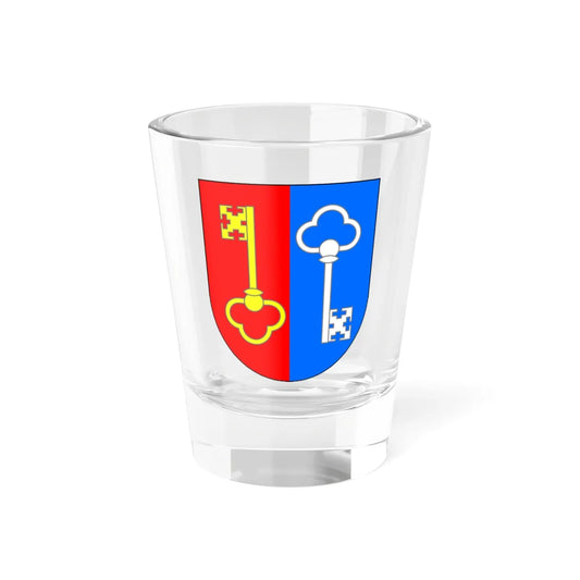 Coat of Arms of Pietrykaŭ Belarus (Belarus) (Coat of Arms) Shot Glass 1.5oz 1.5oz - Go Mug Yourself