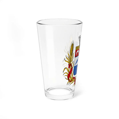 Coat of arms of Pishpek 1908 (Kyrgyzstan) (Coat of Arms) Pint Glass 16oz - Go Mug Yourself