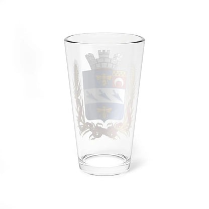 Coat of arms of Pishpek 1908 (Kyrgyzstan) (Coat of Arms) Pint Glass 16oz - Go Mug Yourself