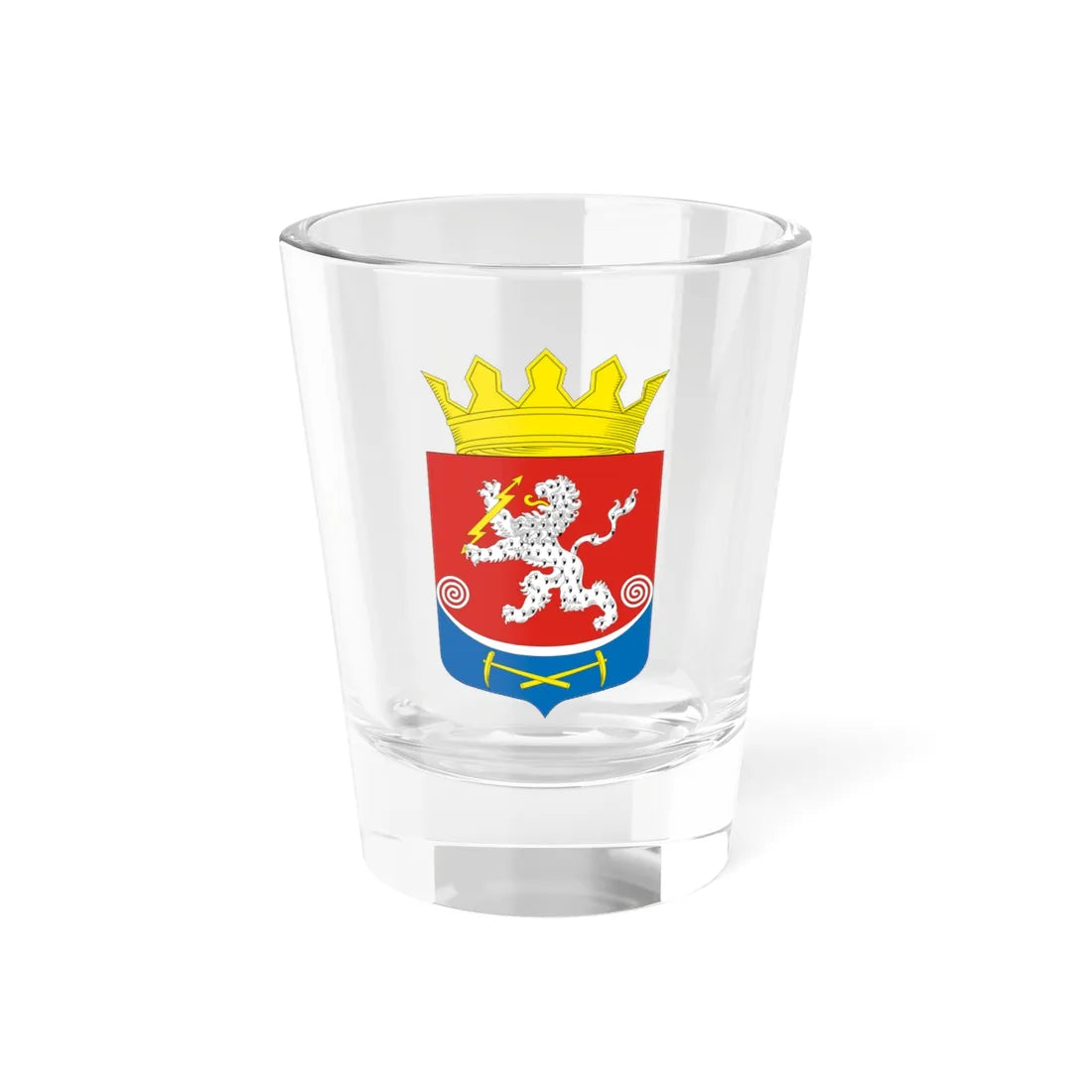 Coat of Arms of Pitkyarantsky District (Russia) (Coat of Arms) Shot Glass 1.5oz 1.5oz - Go Mug Yourself