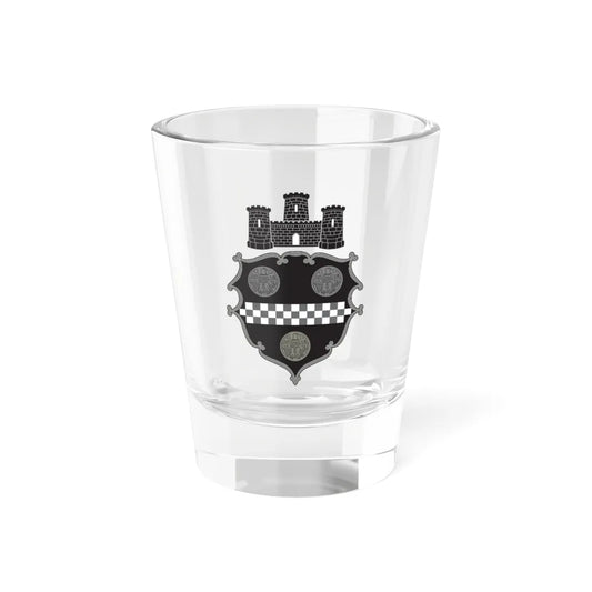 Coat of arms of Pittsburgh Pennsylvania BW (United States) (Coat of Arms) Shot Glass 1.5oz 1.5oz - Go Mug Yourself