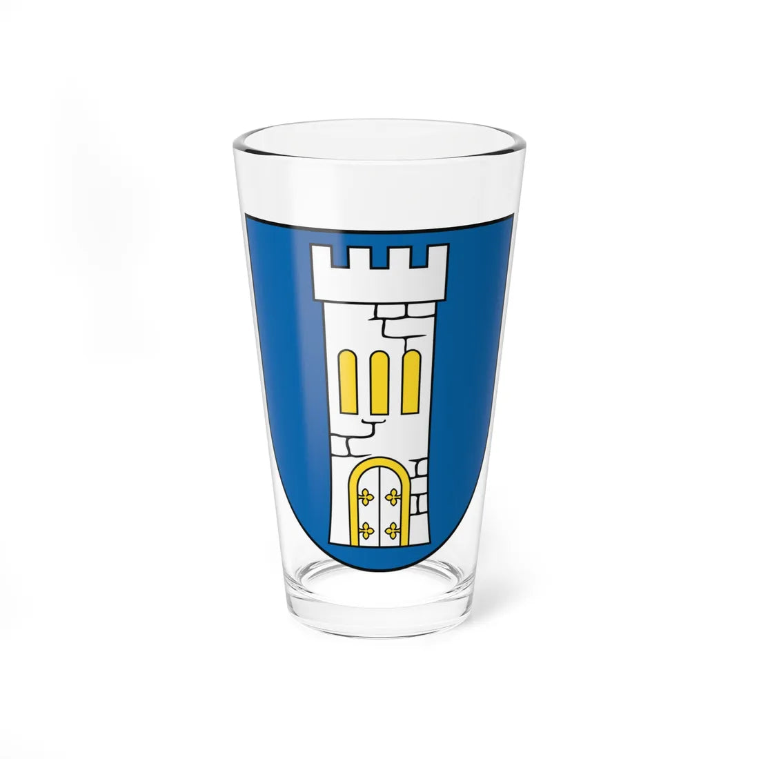 Coat of Arms of Plavecké Podhradie (Slovakia) (Coat of Arms) Pint Glass 16oz 16oz - Go Mug Yourself