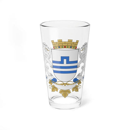 Coat of Arms of Podgorica (Montenegro) (Coat of Arms) Pint Glass 16oz 16oz - Go Mug Yourself