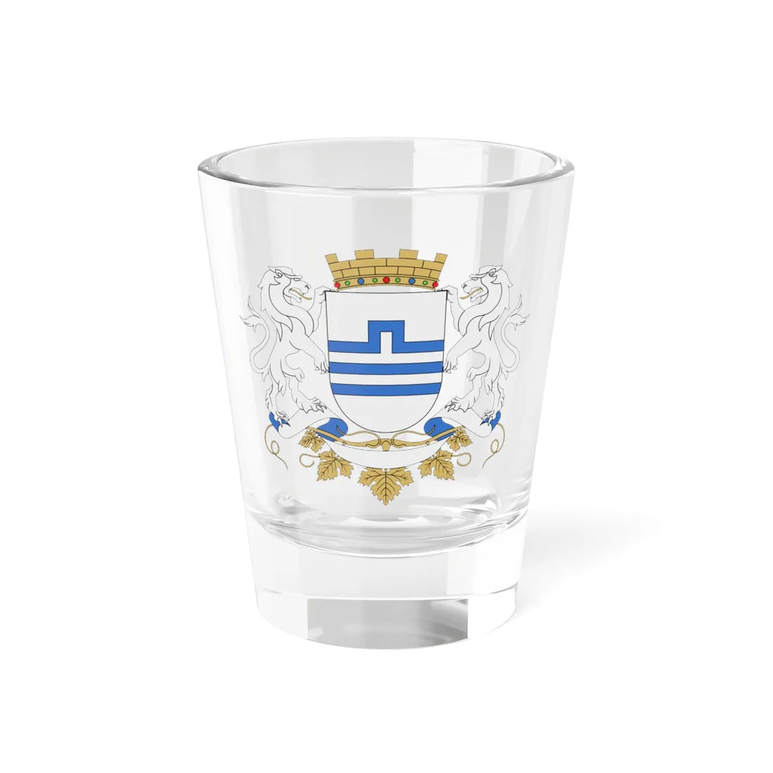 Coat of Arms of Podgorica (Montenegro) (Coat of Arms) Shot Glass 1.5oz 1.5oz - Go Mug Yourself