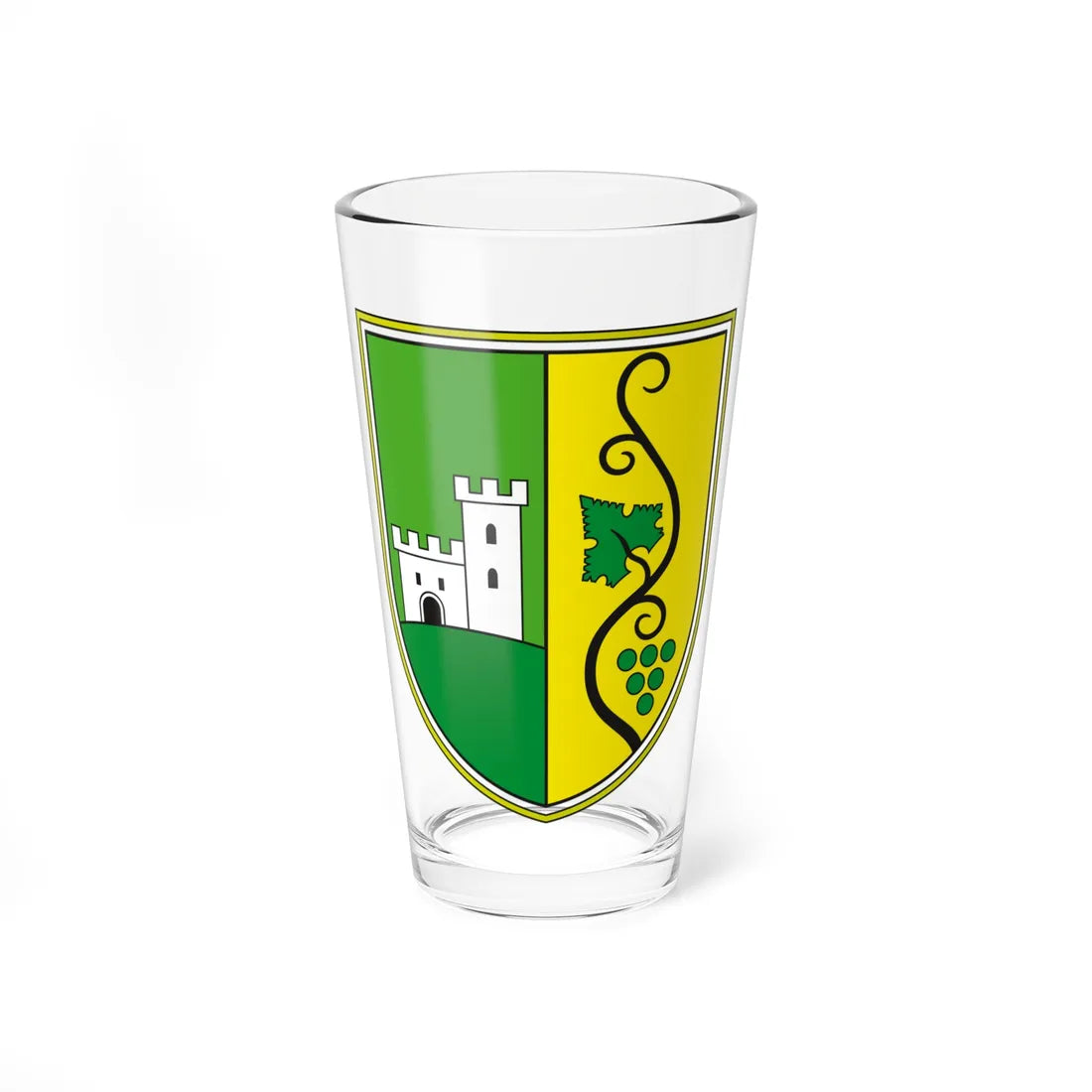 Coat of arms of Podlehnik (Slovenia) (Coat of Arms) Pint Glass 16oz 16oz - Go Mug Yourself