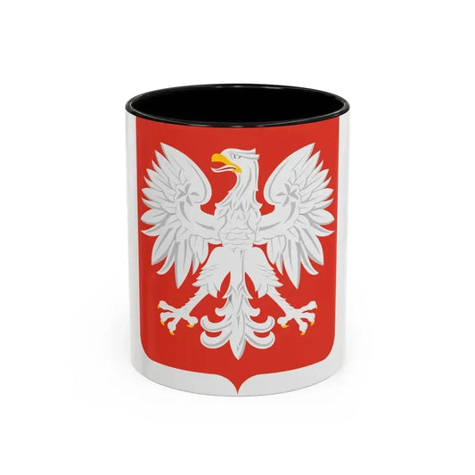 Coat of arms of Poland (1955-1980) - Accent Coffee Mug 11oz Black - Go Mug Yourself