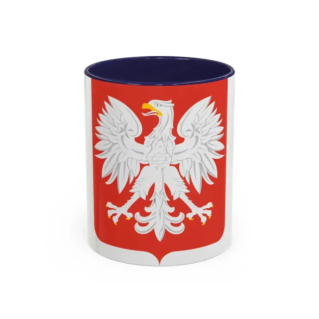 Coat of arms of Poland (1955-1980) - Accent Coffee Mug 11oz Navy - Go Mug Yourself