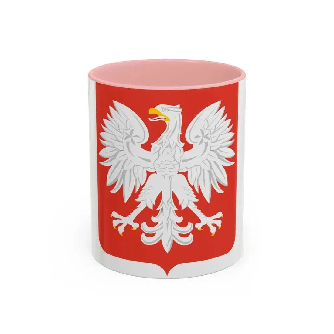 Coat of arms of Poland (1955-1980) - Accent Coffee Mug 11oz Pink - Go Mug Yourself