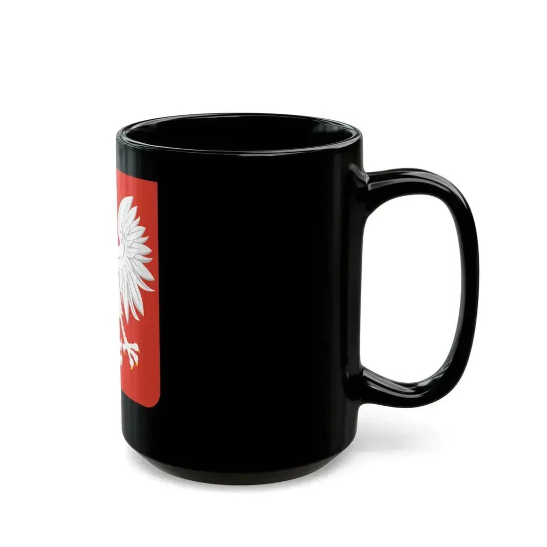Coat of arms of Poland (1955-1980) - Black Coffee Mug - Go Mug Yourself