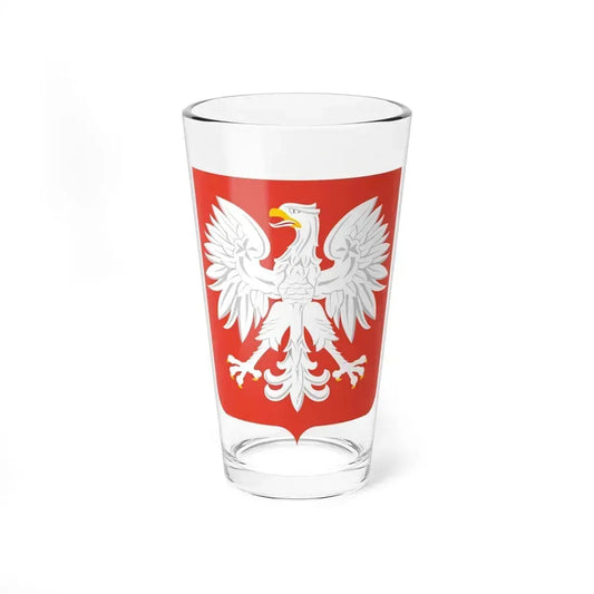 Coat of arms of Poland (1955-1980) - Pint Glass 16oz 16oz - Go Mug Yourself