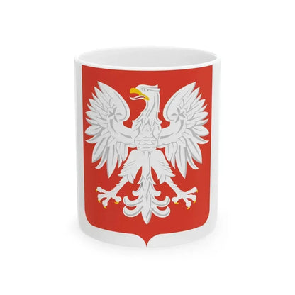 Coat of arms of Poland (1955-1980) - White Coffee Mug 11oz - Go Mug Yourself