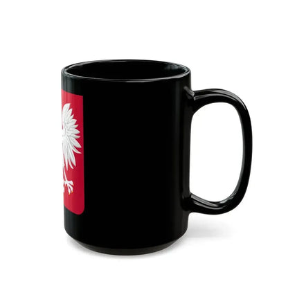Coat of arms of Poland (1980-1990) - Black Coffee Mug - Go Mug Yourself