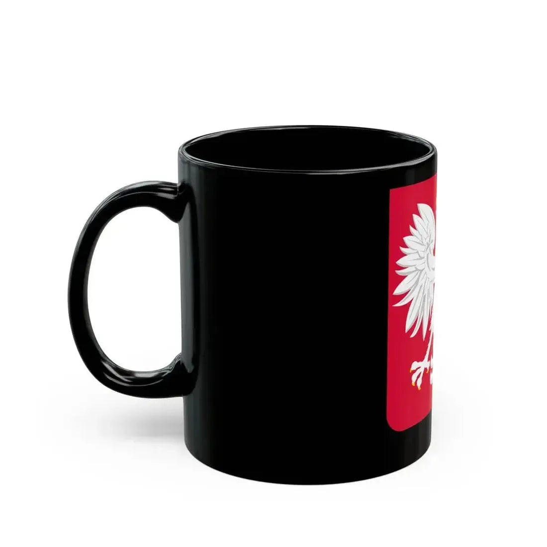 Coat of arms of Poland (1980-1990) - Black Coffee Mug - Go Mug Yourself