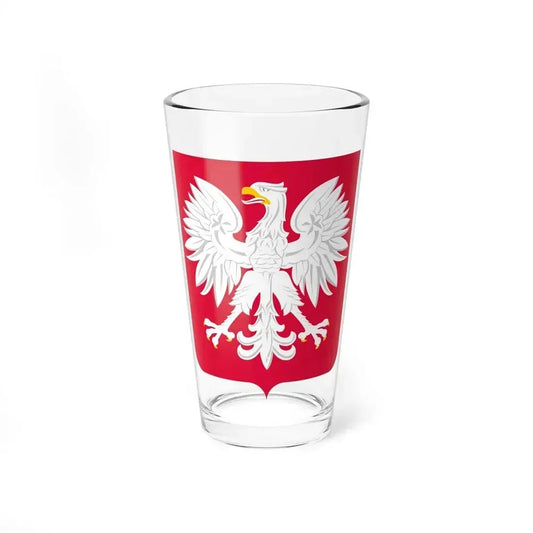 Coat of arms of Poland (1980-1990) - Pint Glass 16oz 16oz - Go Mug Yourself