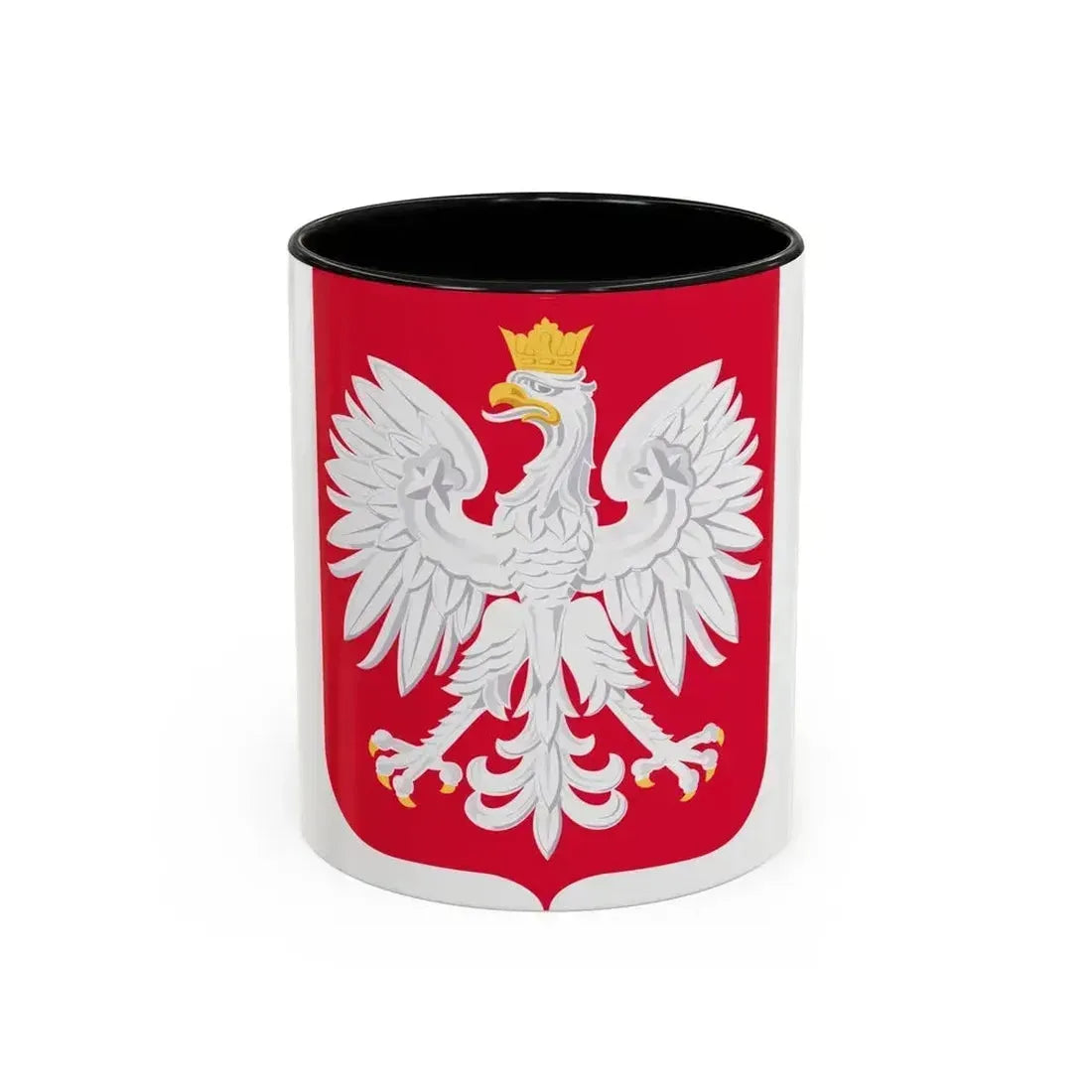 Coat of arms of Poland - Accent Coffee Mug 11oz Black - Go Mug Yourself