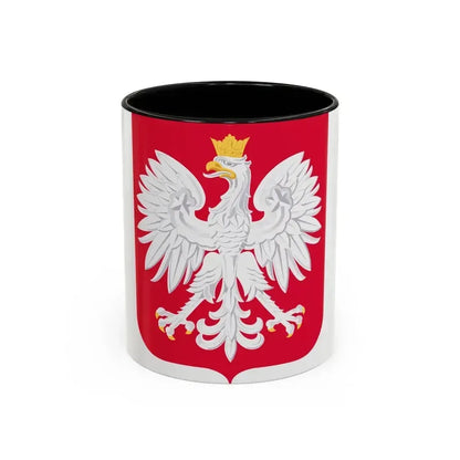 Coat of arms of Poland - Accent Coffee Mug 11oz Black - Go Mug Yourself