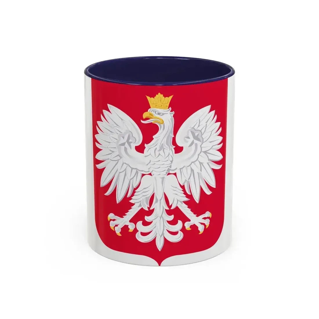 Coat of arms of Poland - Accent Coffee Mug 11oz Navy - Go Mug Yourself