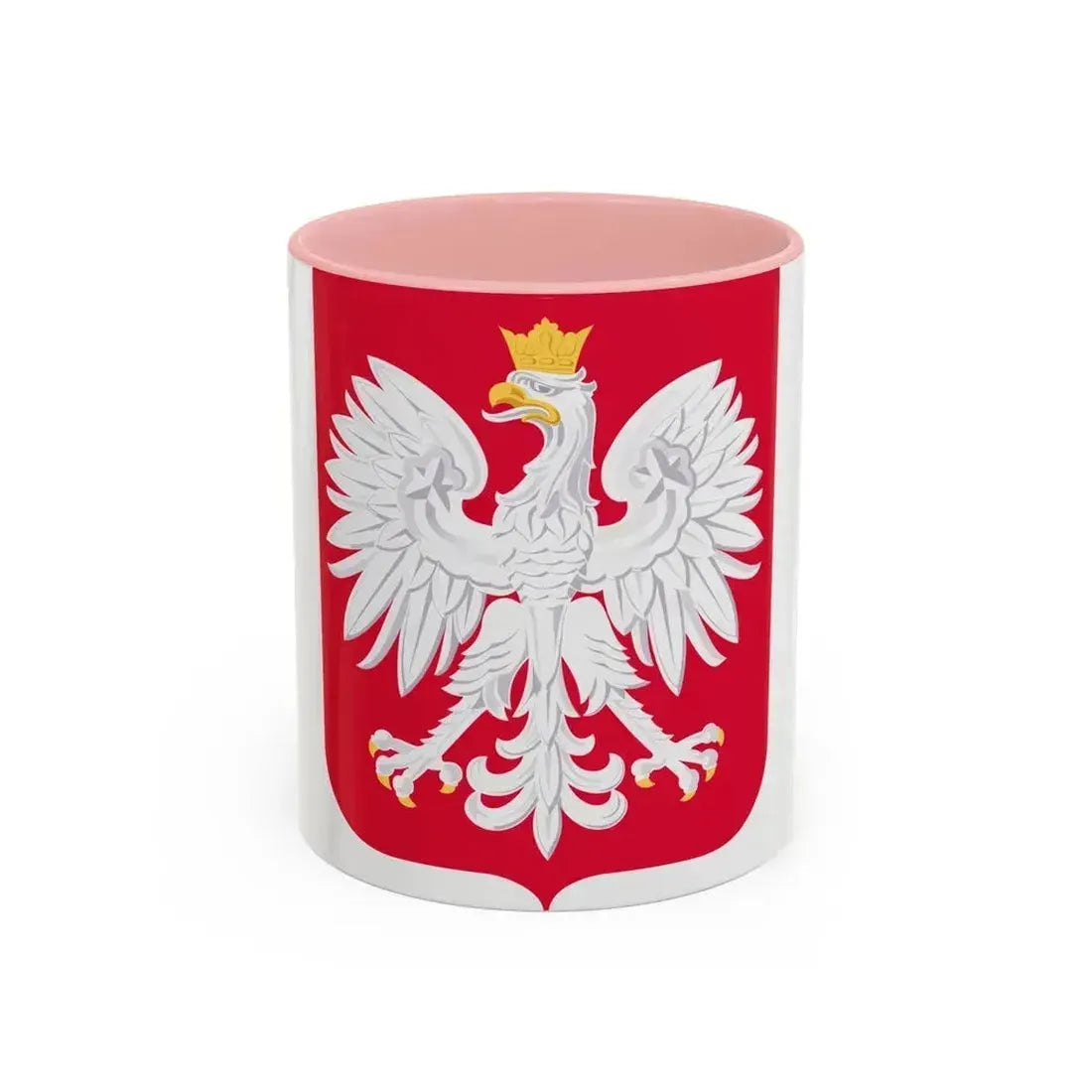 Coat of arms of Poland - Accent Coffee Mug 11oz Pink - Go Mug Yourself