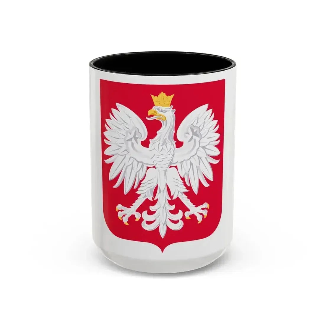 Coat of arms of Poland - Accent Coffee Mug 15oz Black - Go Mug Yourself