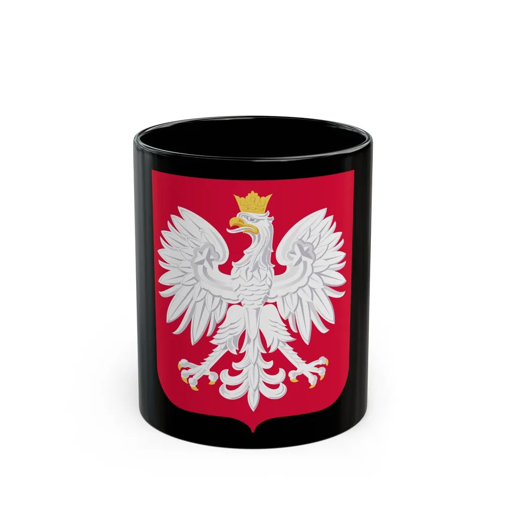 Coat of arms of Poland - Black Coffee Mug-11oz-Go Mug Yourself