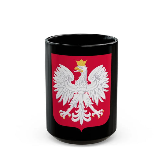 Coat of arms of Poland - Black Coffee Mug-15oz-Go Mug Yourself