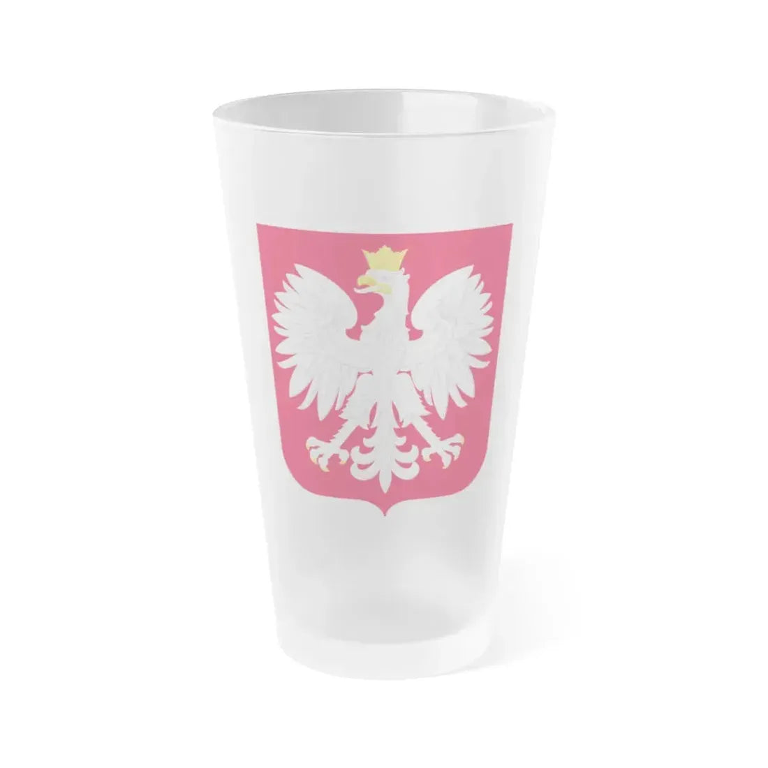 Coat of arms of Poland - Frosted Pint Glass 16oz Default Title - Go Mug Yourself
