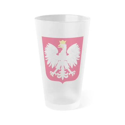 Coat of arms of Poland - Frosted Pint Glass 16oz Default Title - Go Mug Yourself