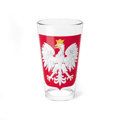 Coat of arms of Poland - Pint Glass 16oz-16oz-Go Mug Yourself