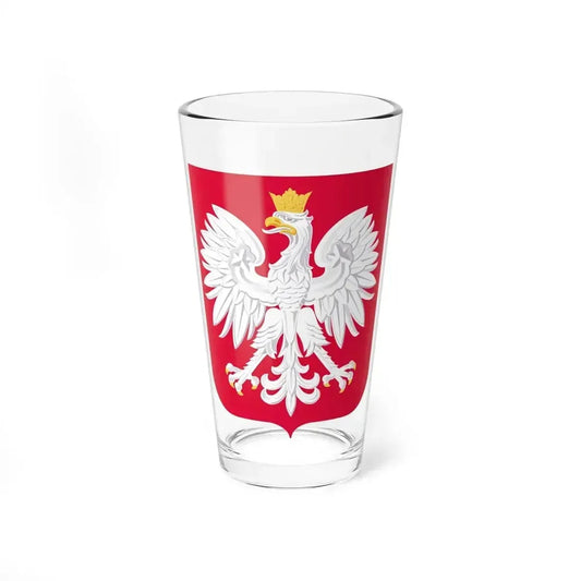 Coat of arms of Poland - Pint Glass 16oz 16oz - Go Mug Yourself