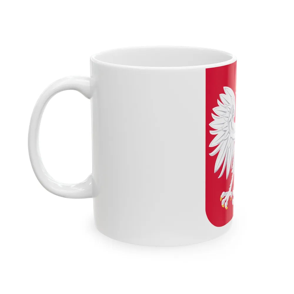 Coat of arms of Poland - White Coffee Mug-Go Mug Yourself