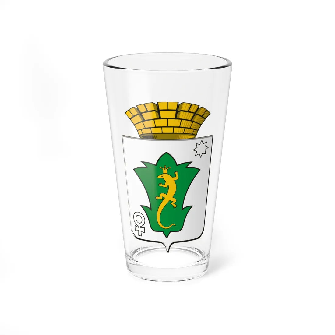 Coat of Arms of Polevskoy (Russia) (Coat of Arms) Pint Glass 16oz 16oz - Go Mug Yourself