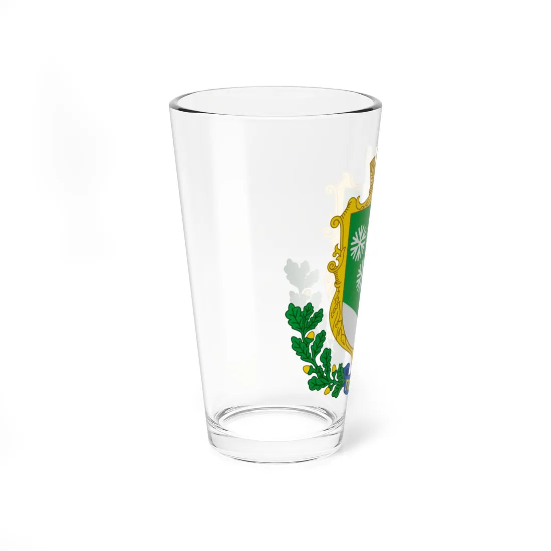 Coat of Arms of Polyana Stryj district (Ukraine) (Coat of Arms) Pint Glass 16oz - Go Mug Yourself