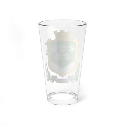 Coat of Arms of Polyana Stryj district (Ukraine) (Coat of Arms) Pint Glass 16oz - Go Mug Yourself