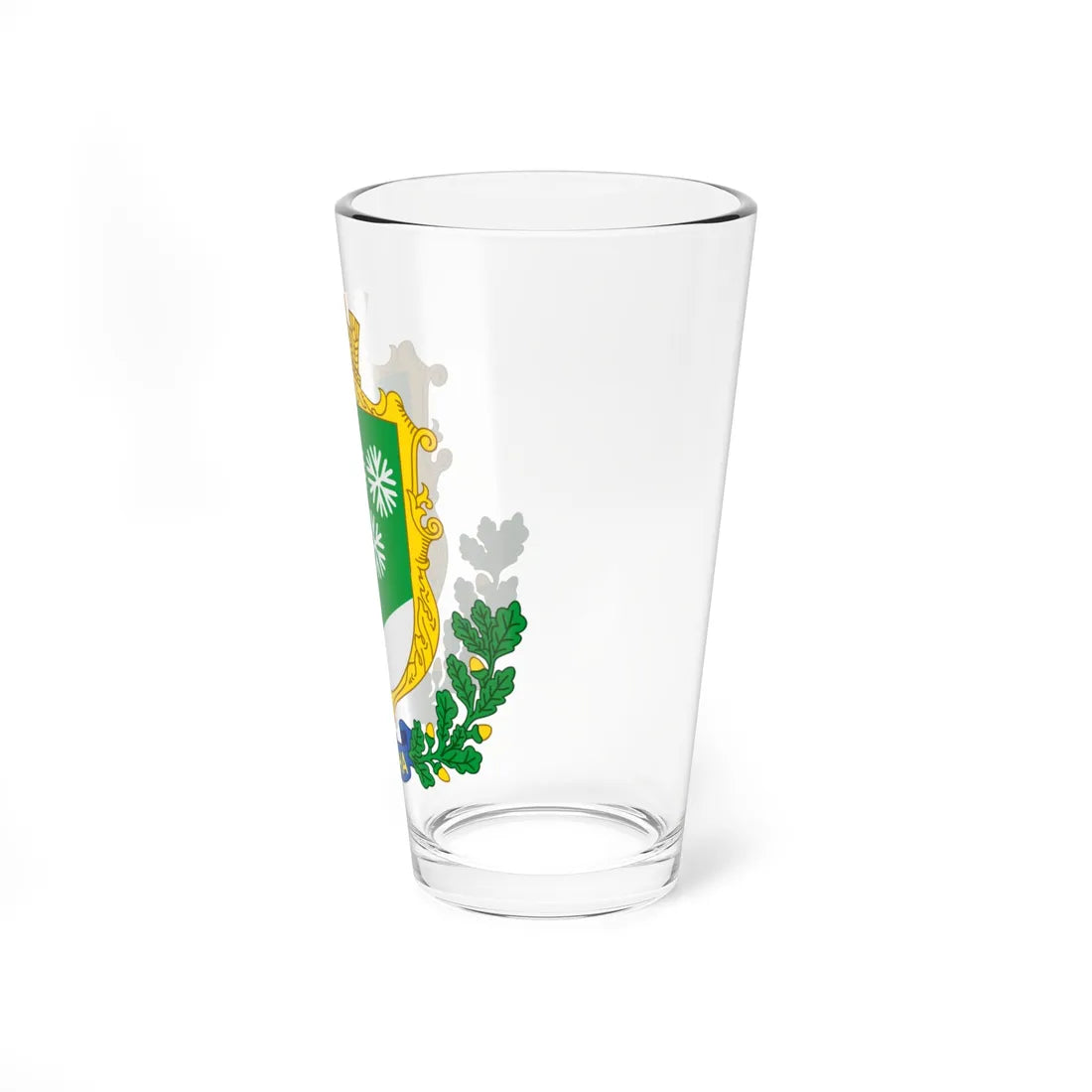 Coat of Arms of Polyana Stryj district (Ukraine) (Coat of Arms) Pint Glass 16oz - Go Mug Yourself