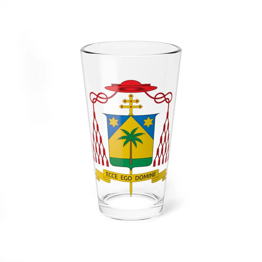 Coat of arms of Polycarp Pengo (Tanzania) (Coat of Arms) Pint Glass 16oz 16oz - Go Mug Yourself